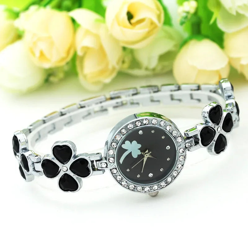 Women's Square Quartz Watch, Gold Stainless Steel Bracelet