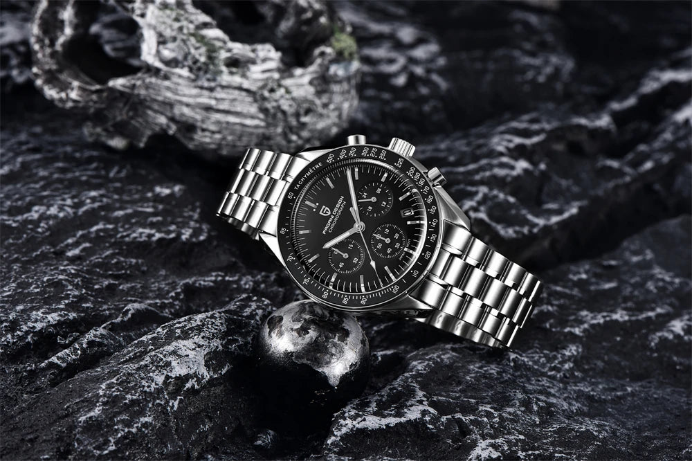 PAGANI DESIGN Moon Men's Chronograph Quartz Watch, Sapphire Glass