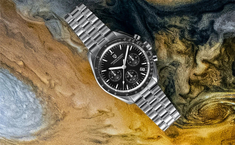 PAGANI DESIGN Moon Men's Chronograph Quartz Watch, Sapphire Glass