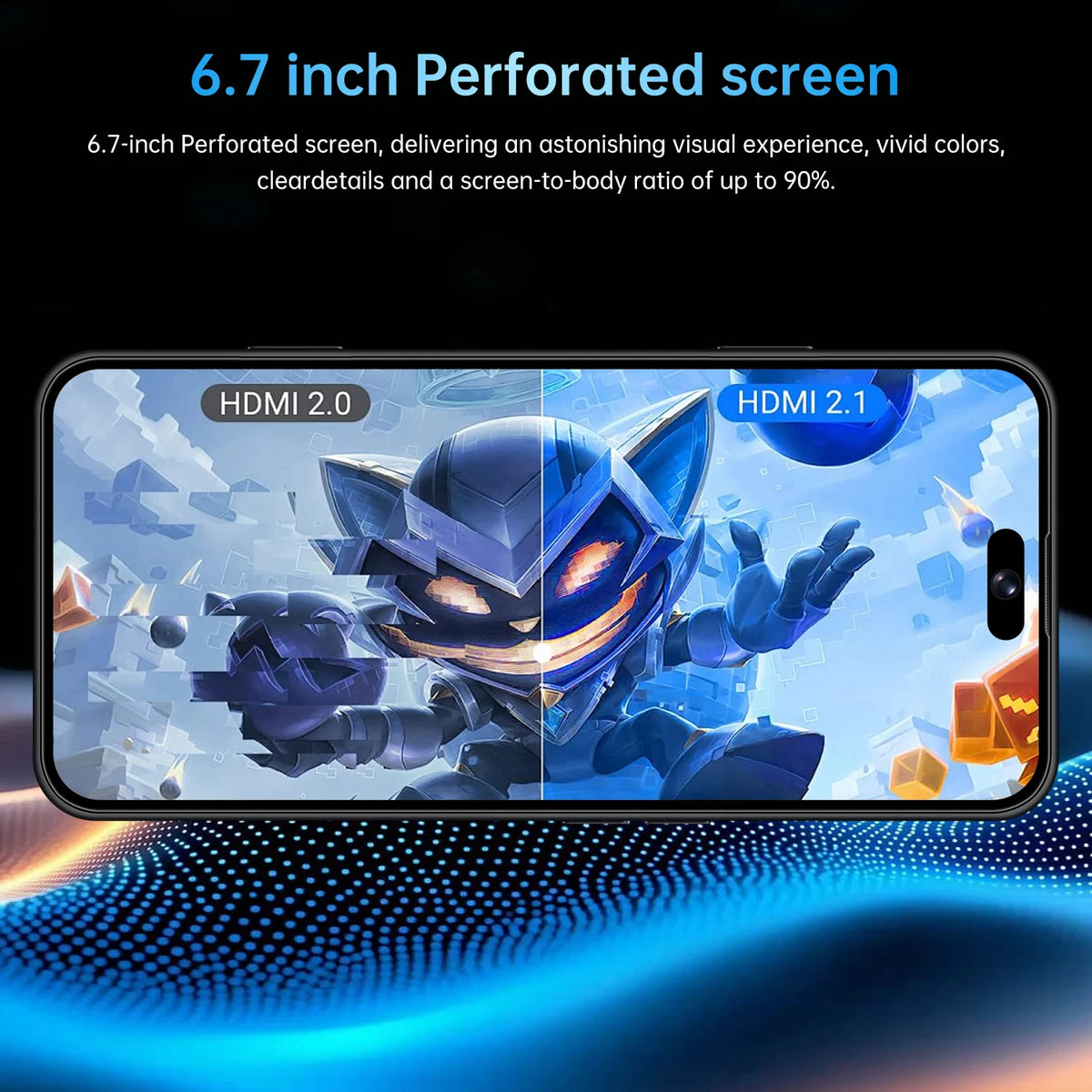 IVMI 17 Pro Max Smartphone, 6.7", 3GB RAM, 16GB, Dual SIM, 4G