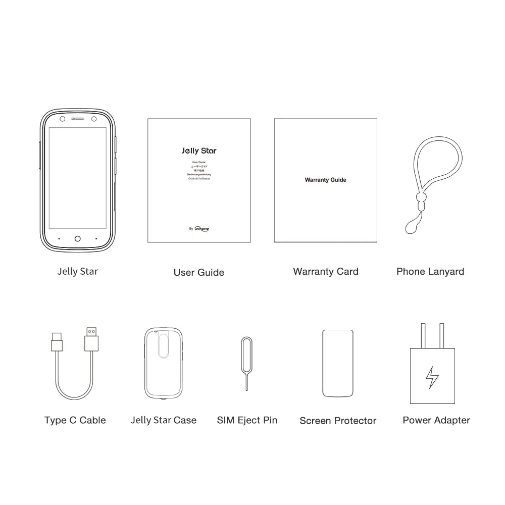 Unihertz Jelly Star Mini Smartphone, Android 13, 8GB RAM, 256GB, 48MP