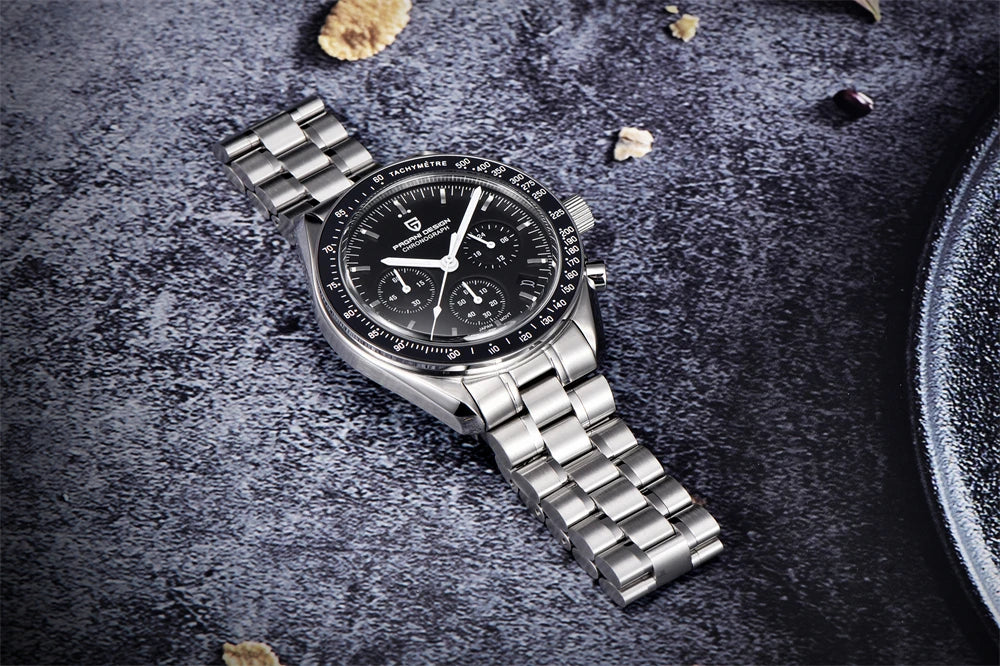 PAGANI DESIGN Moon Men's Chronograph Quartz Watch, Sapphire Glass
