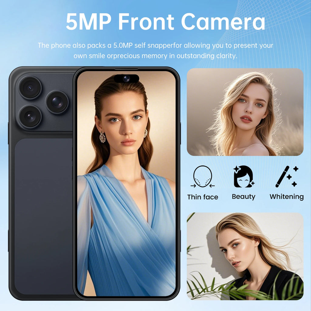 IVMI Global Vision Smartphone, 3GB RAM, 16GB, 13MP, Face Unlock