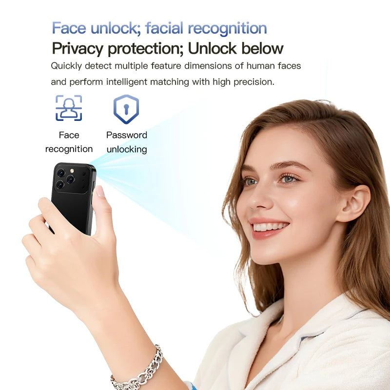 هاتف SOYES XS18 Pro الذكي الصغير، 3.0 بوصة، 2 جيجابايت رام، 16 جيجابايت، شريحتان