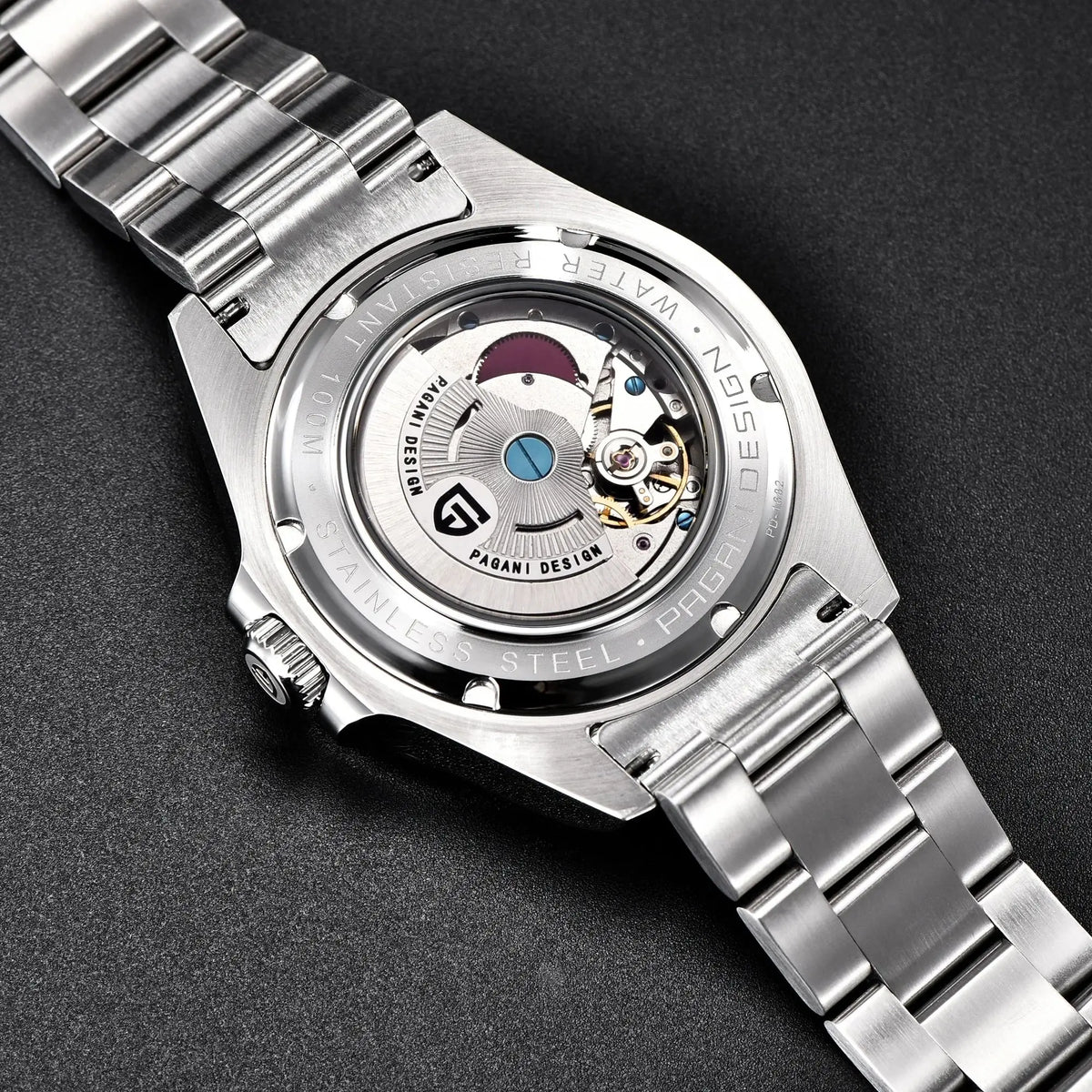 PAGANI DESIGN PD1682 42 mm GMT Automatic Watch, Sapphire, 100 m