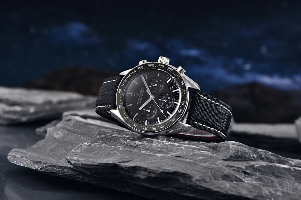 PAGANI DESIGN Moon Men's Chronograph Quartz Watch, Sapphire Glass