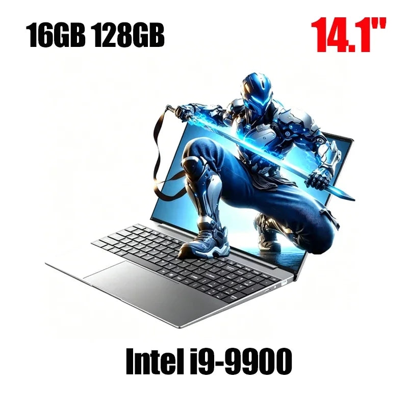 14.1" Laptop, Intel Core i9-9900, 16GB RAM, 1TB SSD, Windows 11, Fingerprint Reader