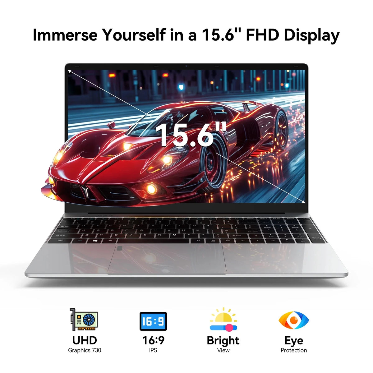 Gaming laptop keyboard detail