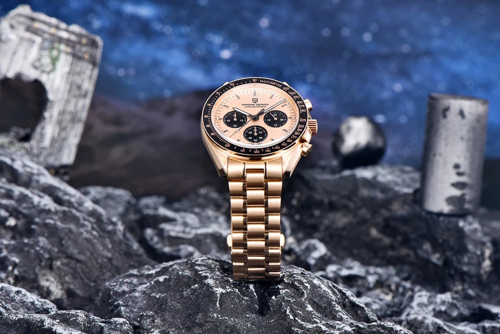 PAGANI DESIGN Moon Men's Chronograph Quartz Watch, Sapphire Glass