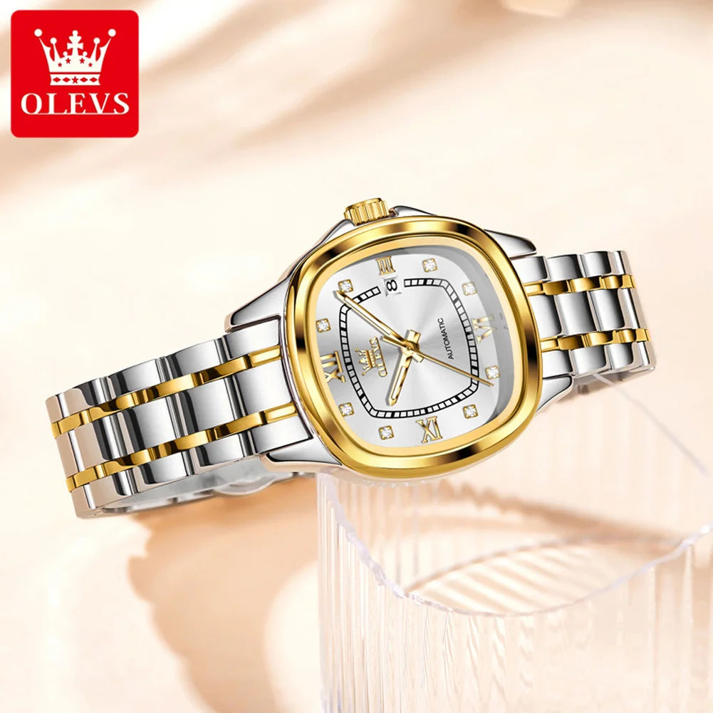 OLEVS 9810 Women's Automatic Mechanical Watch, Date, Water Resistant