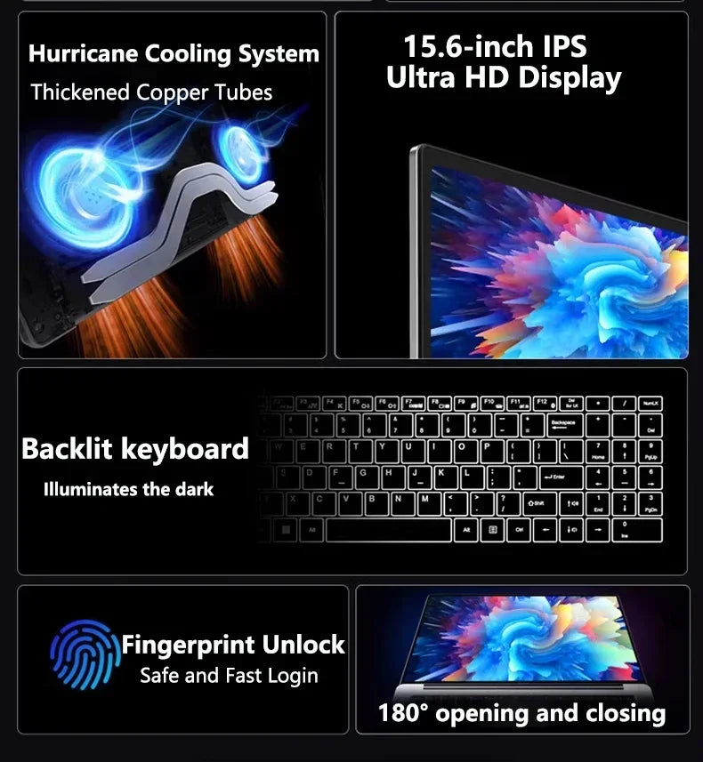 15.6" Gaming Laptop, Intel Core i9-9900, 32GB RAM, 2TB SSD, Windows 11