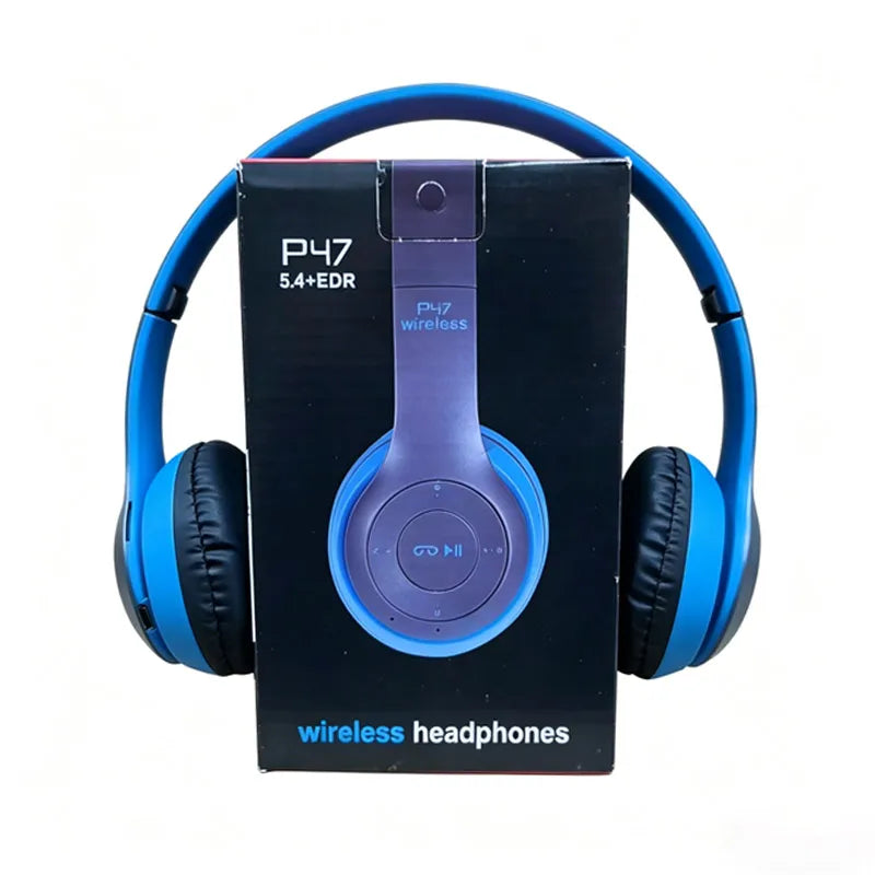 P47 Foldable Wireless Bluetooth Headset, Stereo Sound