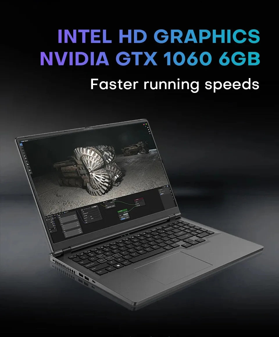 16" Gaming Laptop, Intel Core i7-6700HQ, GTX 1060 6GB, 16GB RAM, 512GB SSD