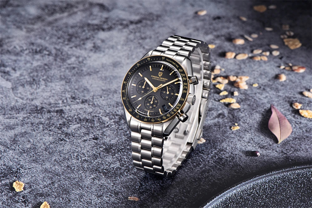 PAGANI DESIGN Moon Men's Chronograph Quartz Watch, Sapphire Glass