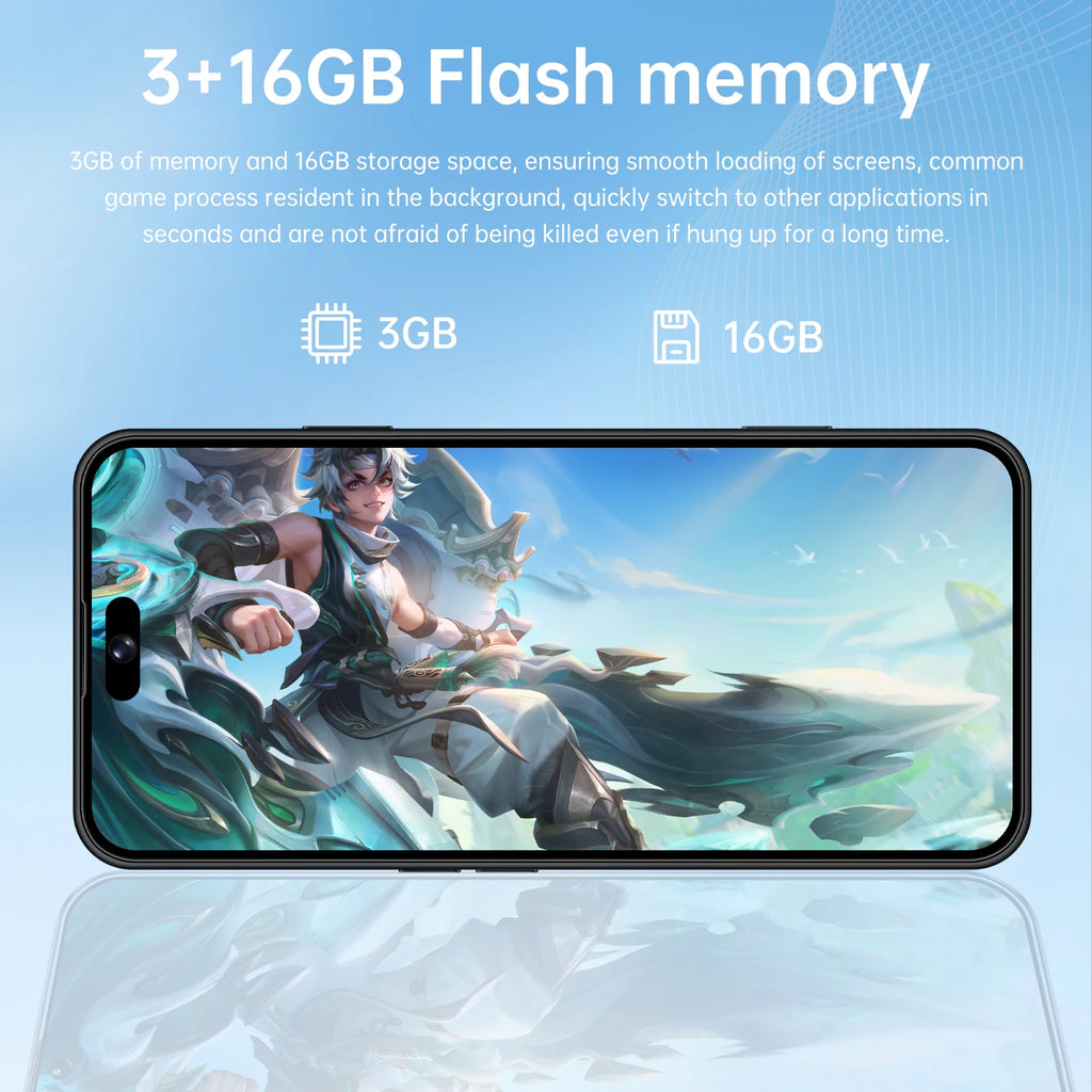 IVMI Global Vision Smartphone, 3GB RAM, 16GB, 13MP, Face Unlock