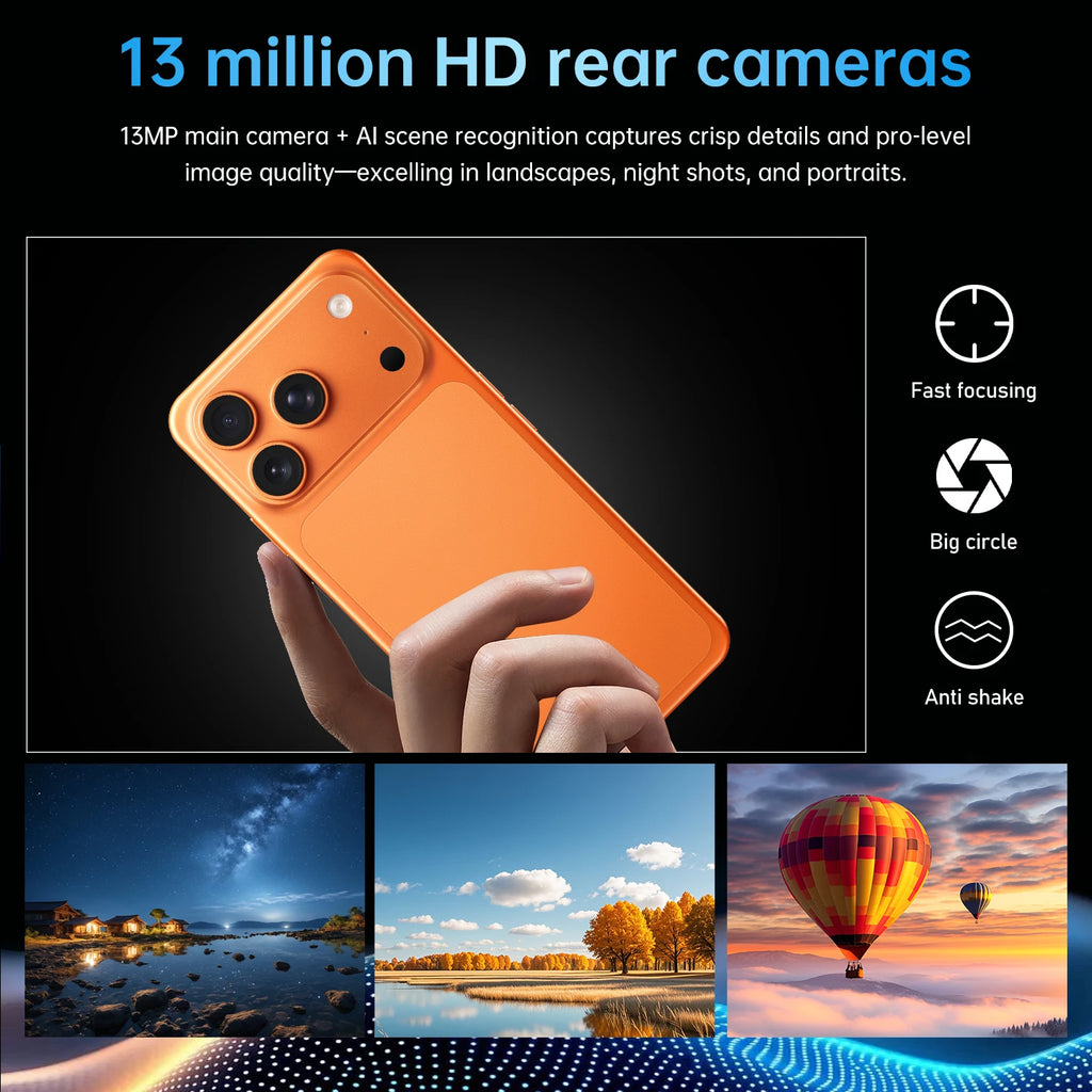 IVMI 17 Pro Max Smartphone, 6.7", 3GB RAM, 16GB, Dual SIM, 4G