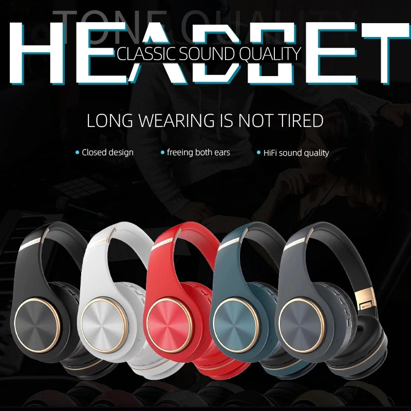 EOENKK T8 Wireless Bluetooth 5.3 Headphones, Foldable, Low Latency