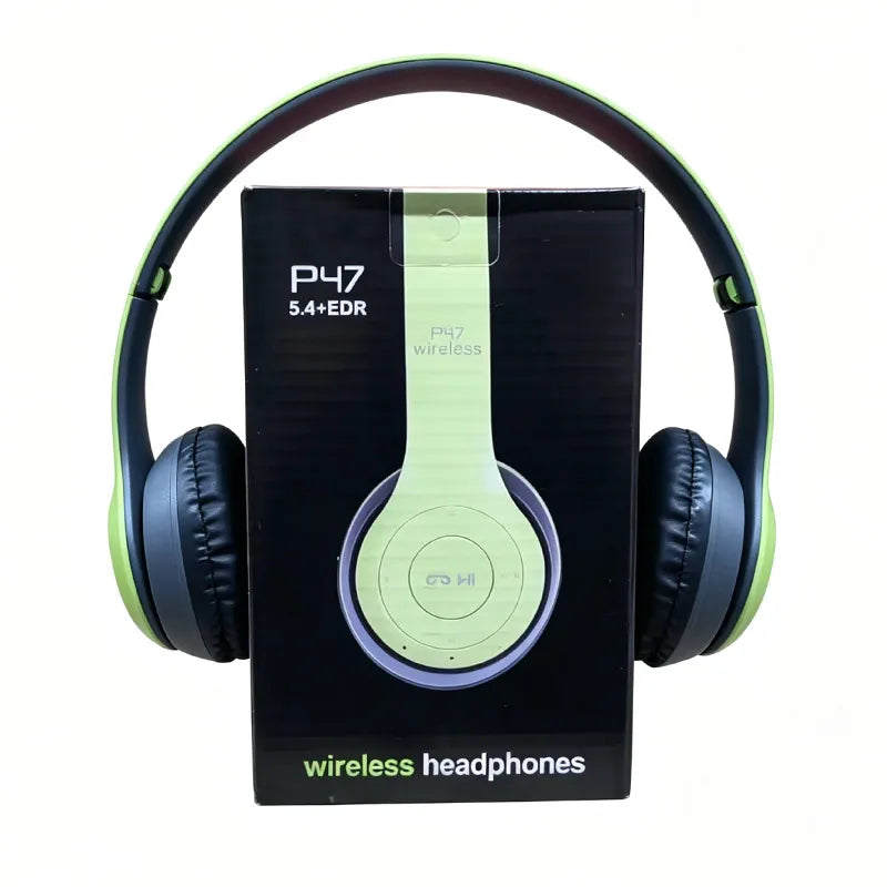 P47 Foldable Wireless Bluetooth Headset, Stereo Sound