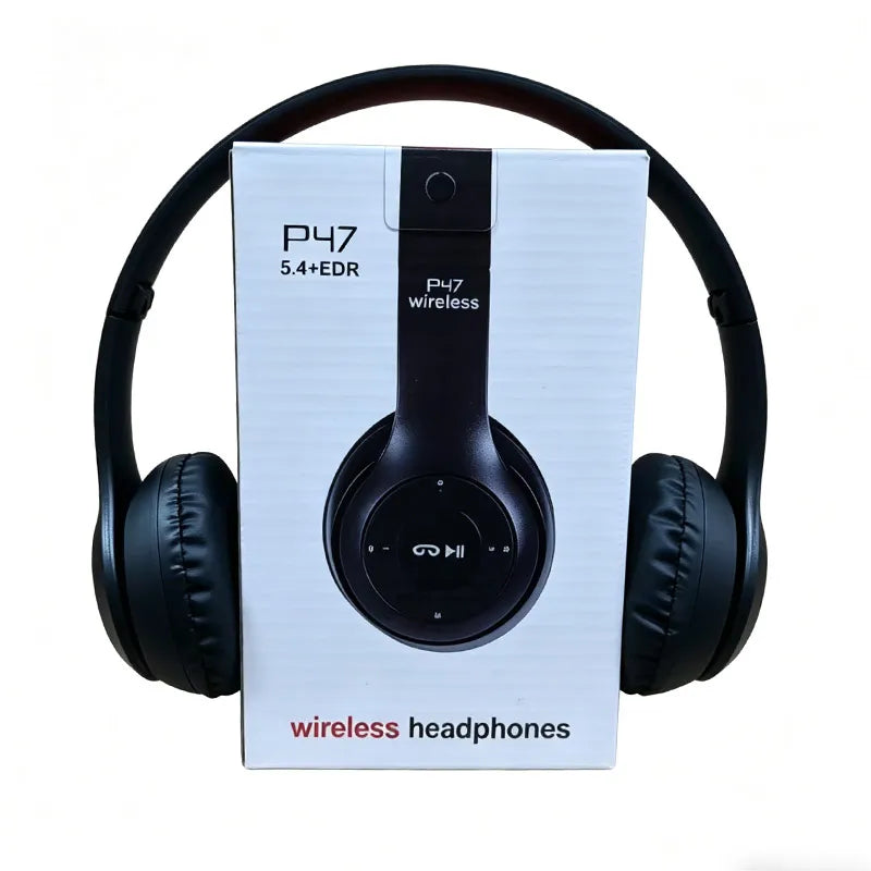 P47 Foldable Wireless Bluetooth Headset, Stereo Sound