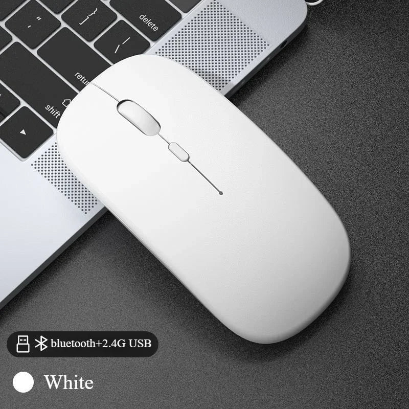 Rechargeable Wireless Bluetooth Mouse, Silent Click, Ergonomic