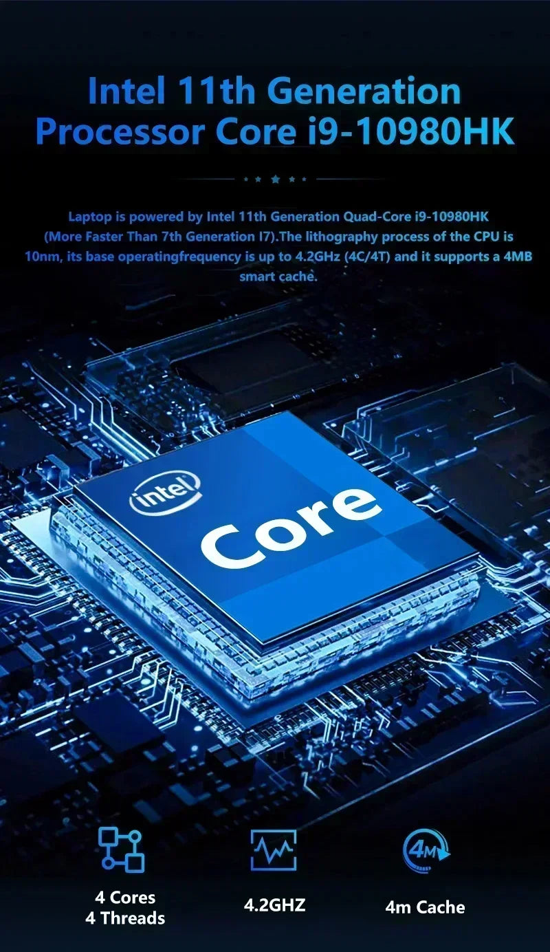 لابتوب ألعاب مقاس 15.6 بوصة، معالج Intel Core i9-10980HK، ذاكرة وصول عشوائي 32 جيجابايت، قرص صلب 2 تيرابايت SSD، واي فاي 6