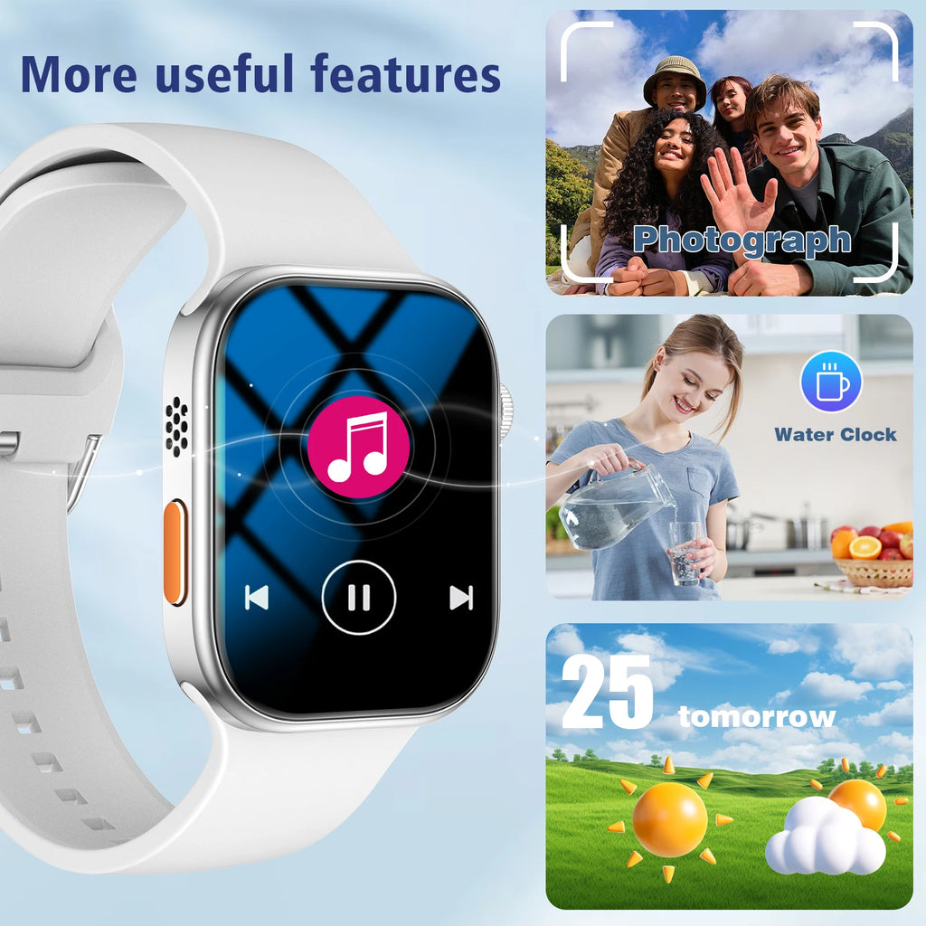 Fitness tracking smart watch, side angle