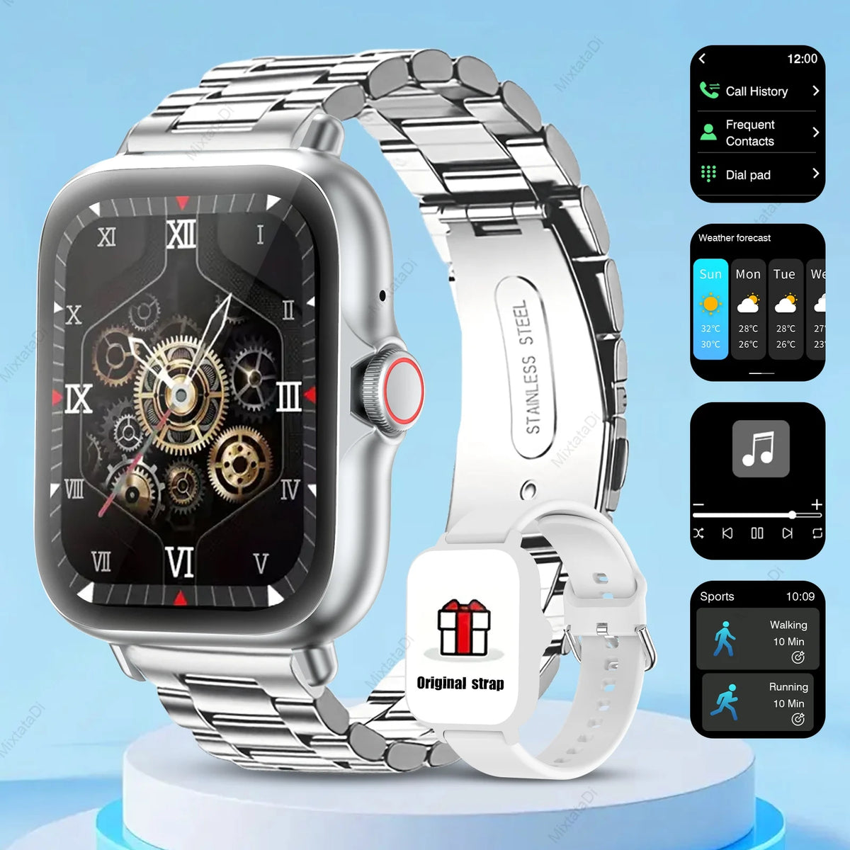 1.83" Smart Watch with Bluetooth Calling and Sleep Tracking
