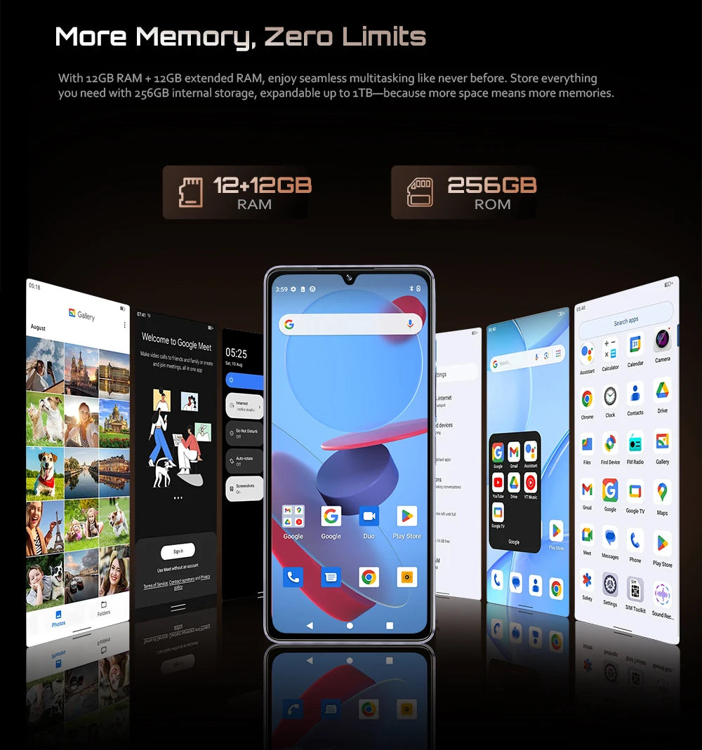 Cubot P90 Smartphone, 6.88" 120Hz, 24GB RAM, 256GB, 64MP, 5100mAh, NFC