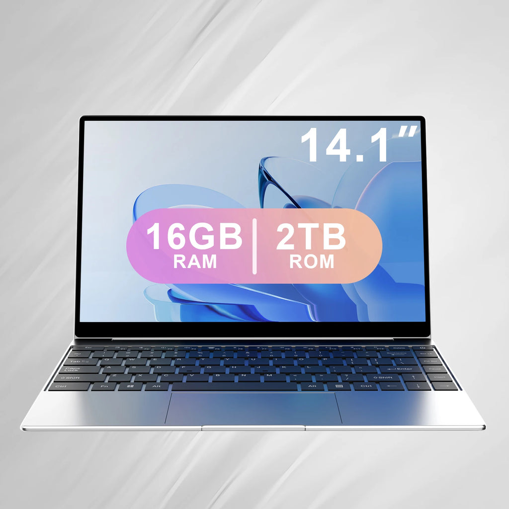 14.1" Laptop, Intel N3700, 16GB RAM, 2TB SSD, Windows 11 Pro