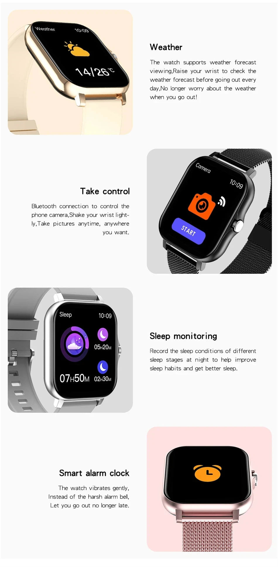 Smart Watch with Bluetooth Calling and Sports Modes