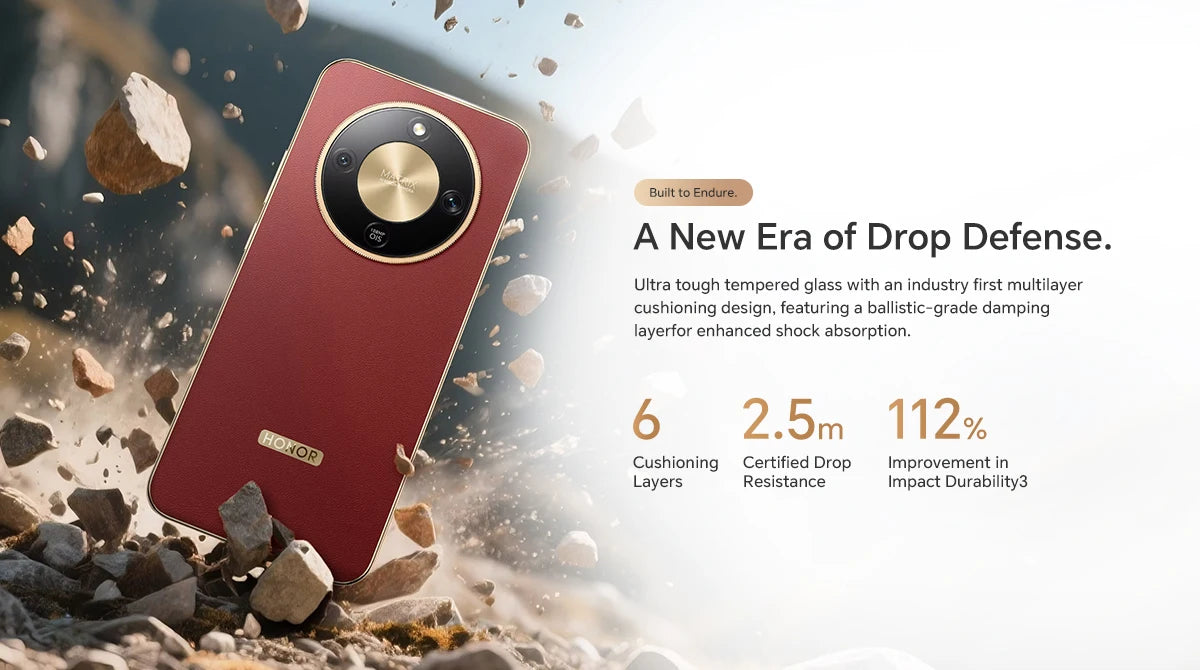 هاتف HONOR X9d الذكي، 6.79 بوصة 120 هرتز، ذاكرة وصول عشوائي 12 جيجابايت، 256 جيجابايت، 108 ميجابكسل، 8300 مللي أمبير