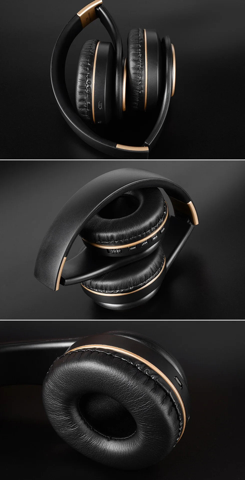 EOENKK T8 Wireless Bluetooth 5.3 Headphones, Foldable, Low Latency
