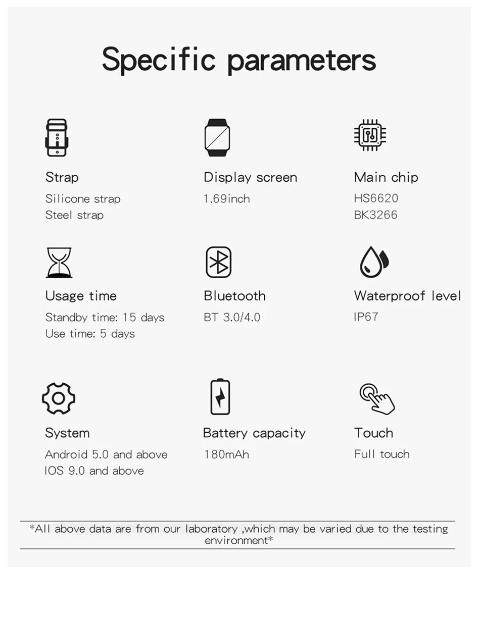 Smart Watch with Bluetooth Calling and Sports Modes