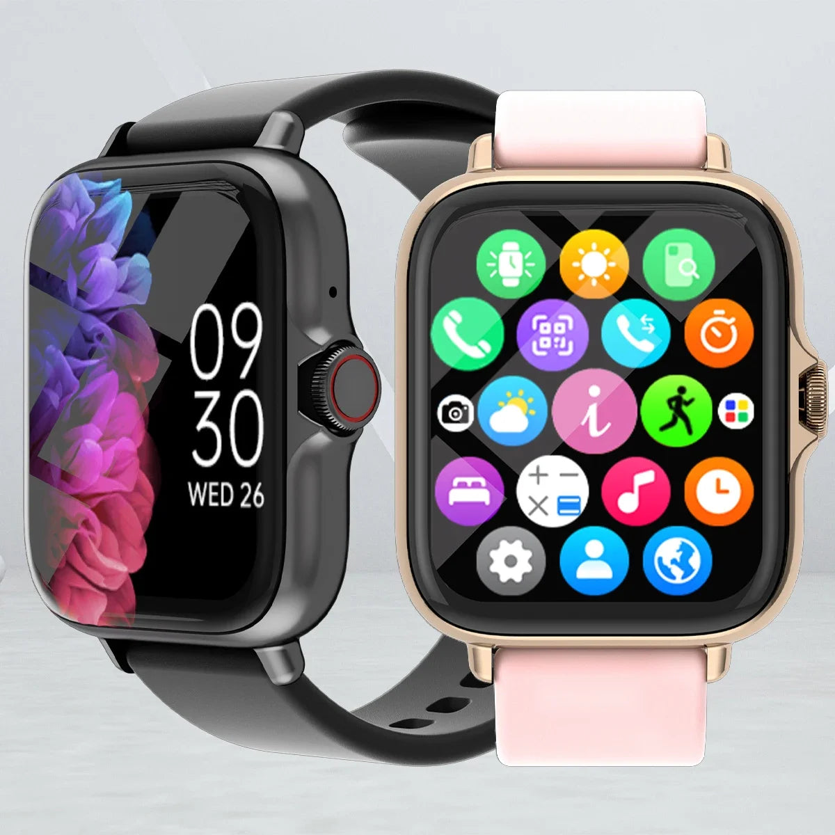1.83 inch smart watch with Bluetooth calling and sleep tracking, main view
