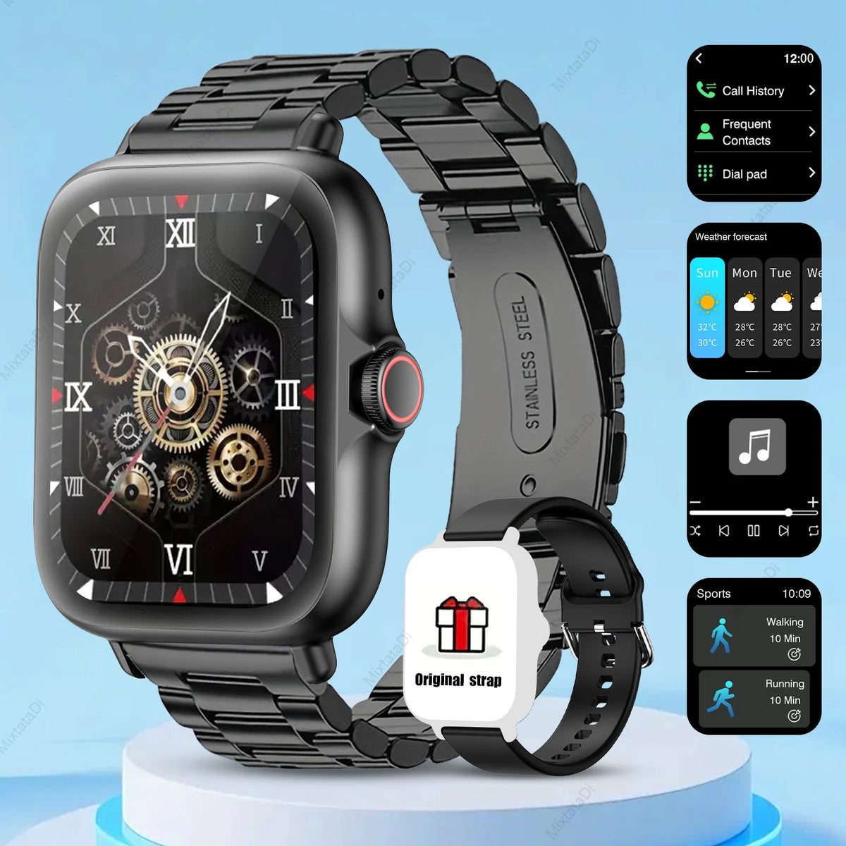 1.83" Smart Watch with Bluetooth Calling and Sleep Tracking