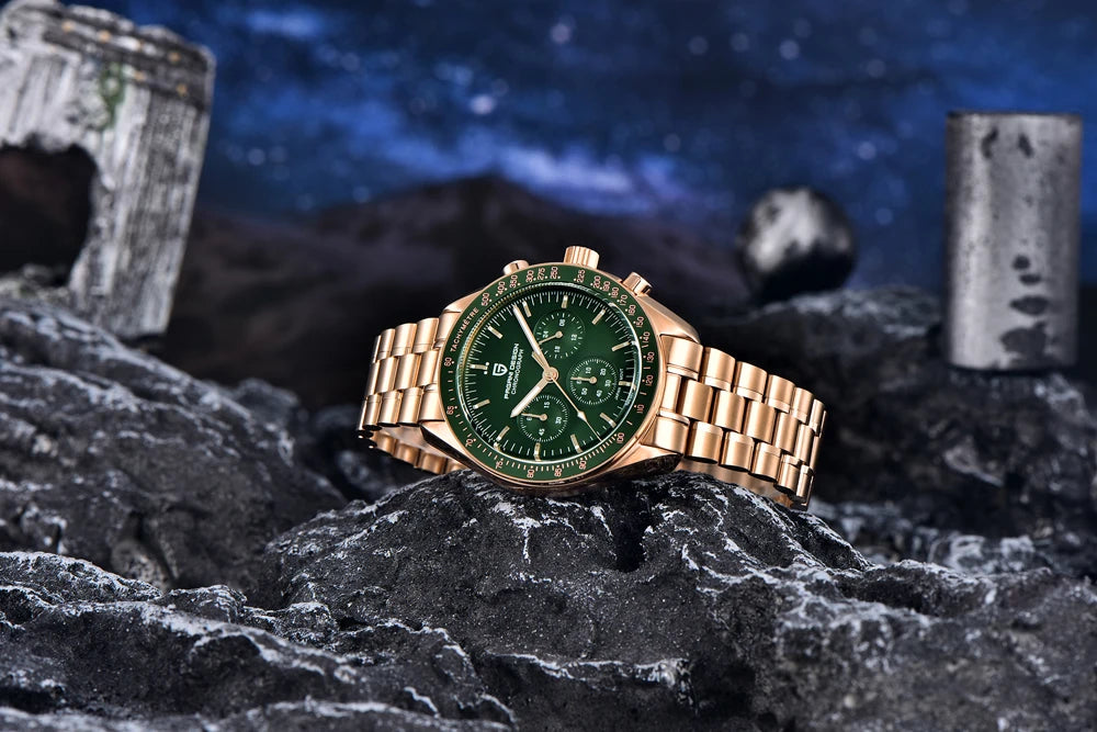 PAGANI DESIGN Moon Men's Chronograph Quartz Watch, Sapphire Glass