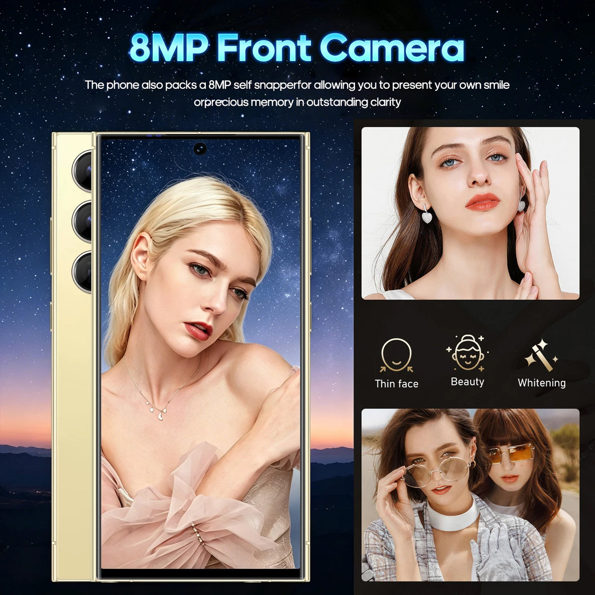 FUFFI S Pro Smartphone, 6.8", 12GB RAM, 512GB, 4100mAh