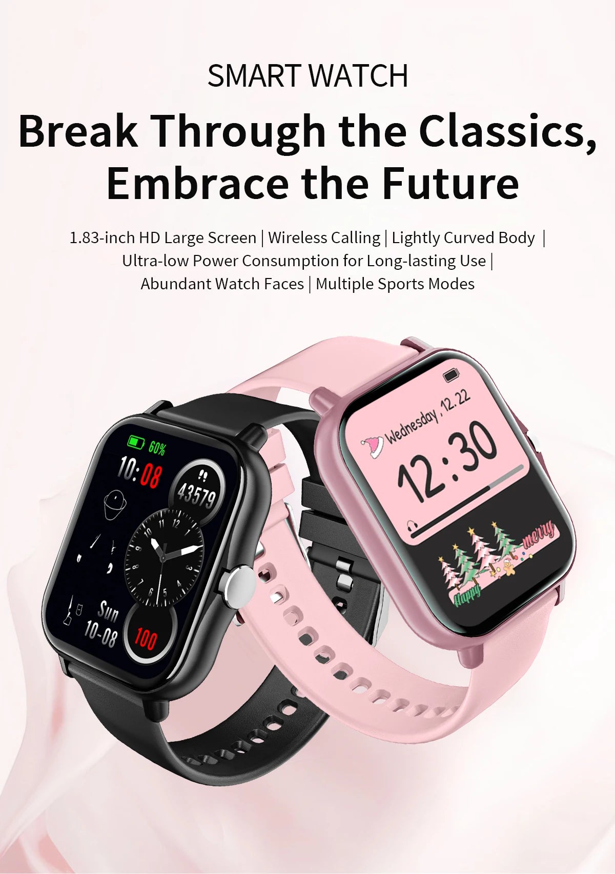 Smartwatch with Bluetooth Calling, Heart Rate and Sleep Tracking