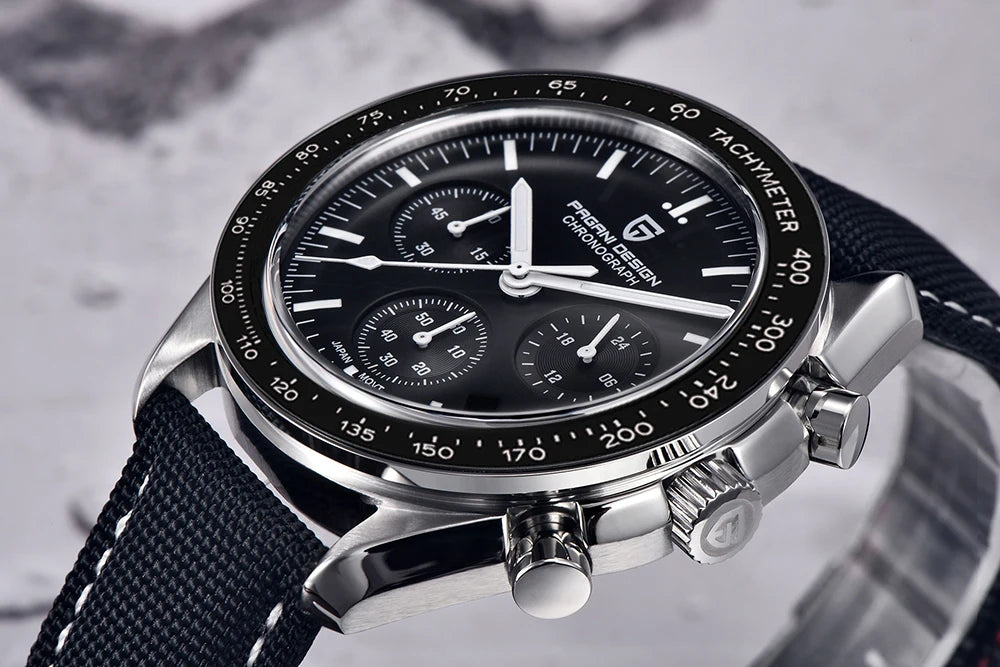 PAGANI DESIGN Moon Men's Chronograph Quartz Watch, Sapphire Glass
