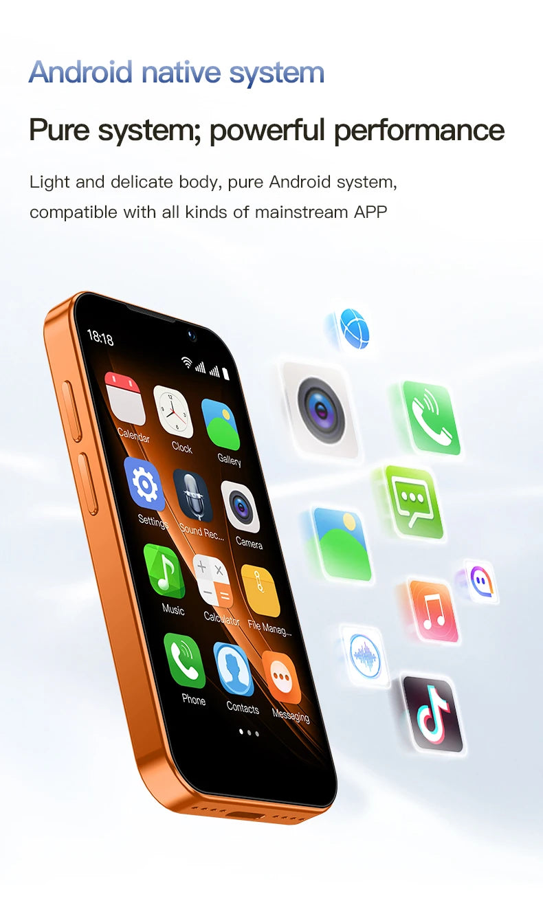 هاتف SOYES XS18 Pro الذكي الصغير، 3.0 بوصة، 2 جيجابايت رام، 16 جيجابايت، شريحتان