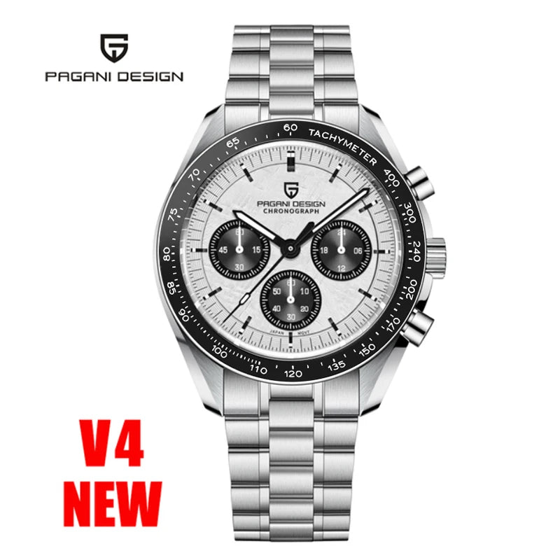 PAGANI DESIGN Moon Men's Chronograph Quartz Watch, Sapphire Glass