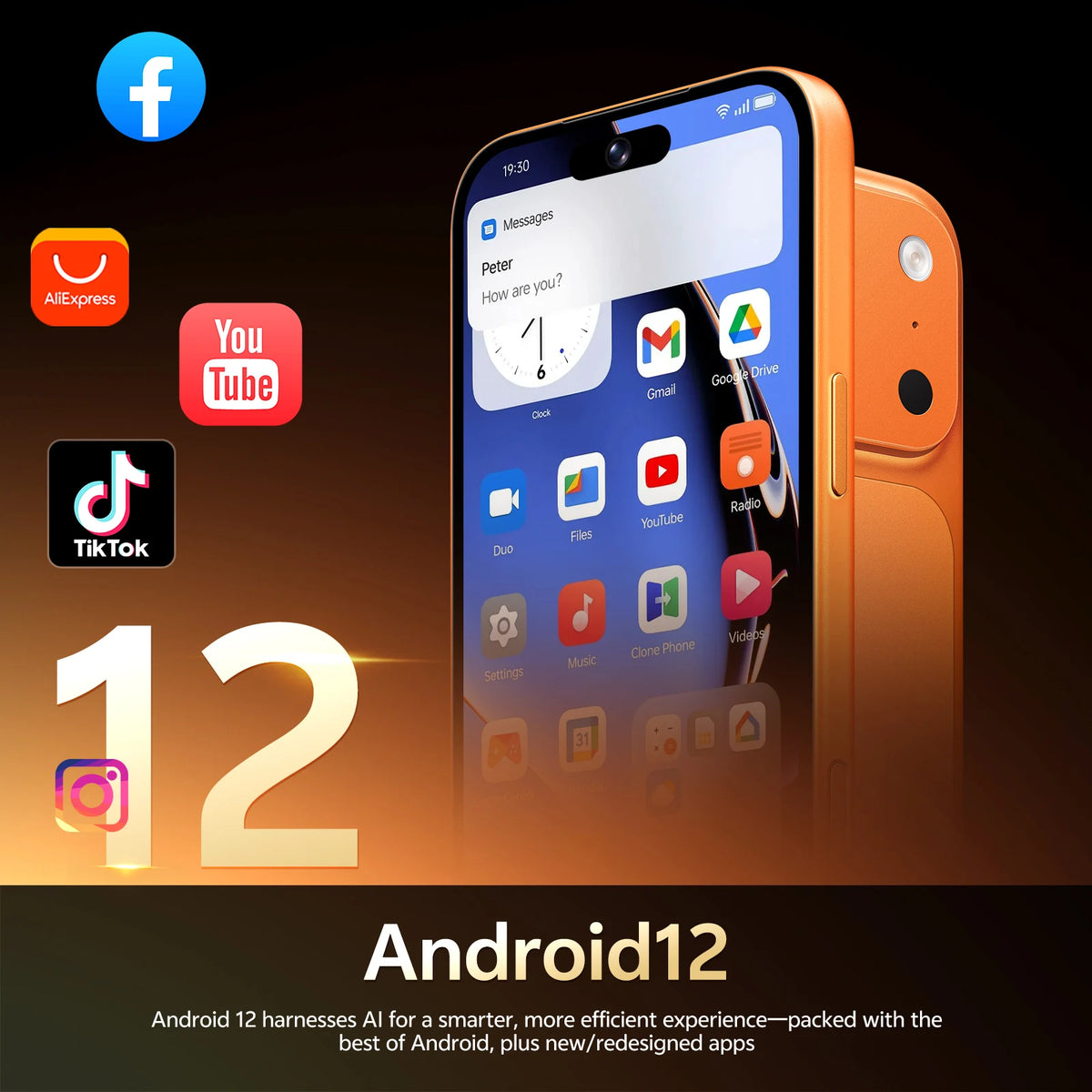 IVMI 17 Pro Max Smartphone, 6.7", 4GB RAM, 32GB, Dual SIM, 4G