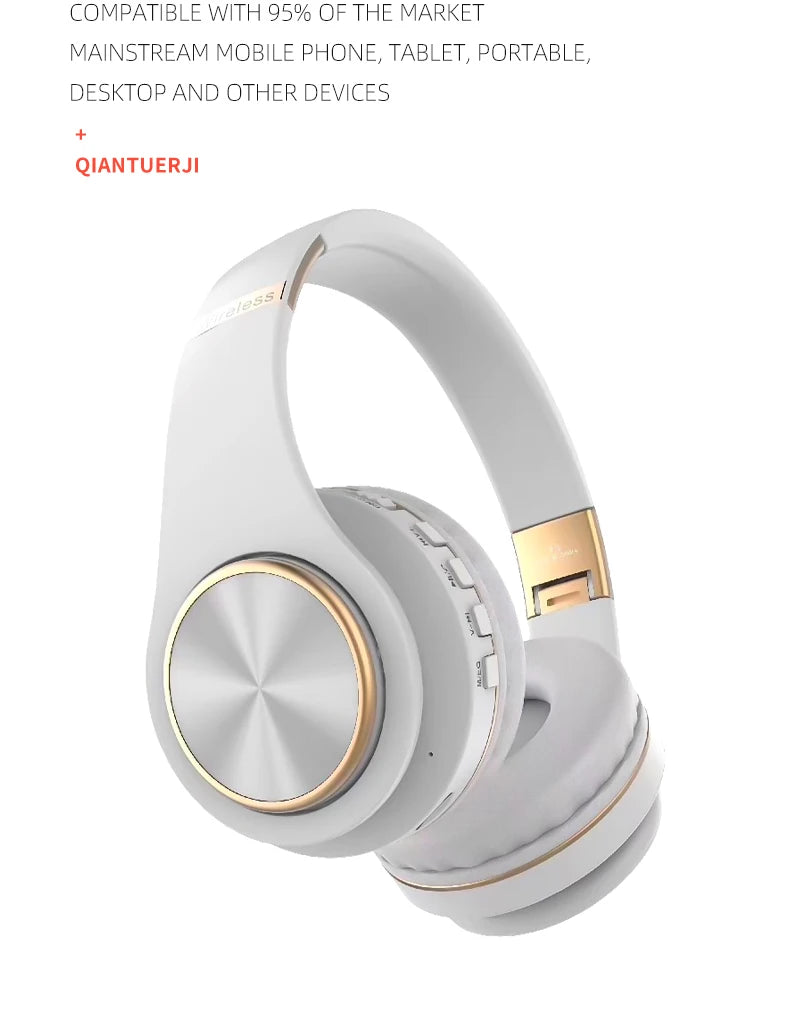 EOENKK T8 Wireless Bluetooth 5.3 Headphones, Foldable, Low Latency