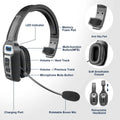 Trucker Bluetooth 5.2 Wireless Headset with Noise Cancelling Mic