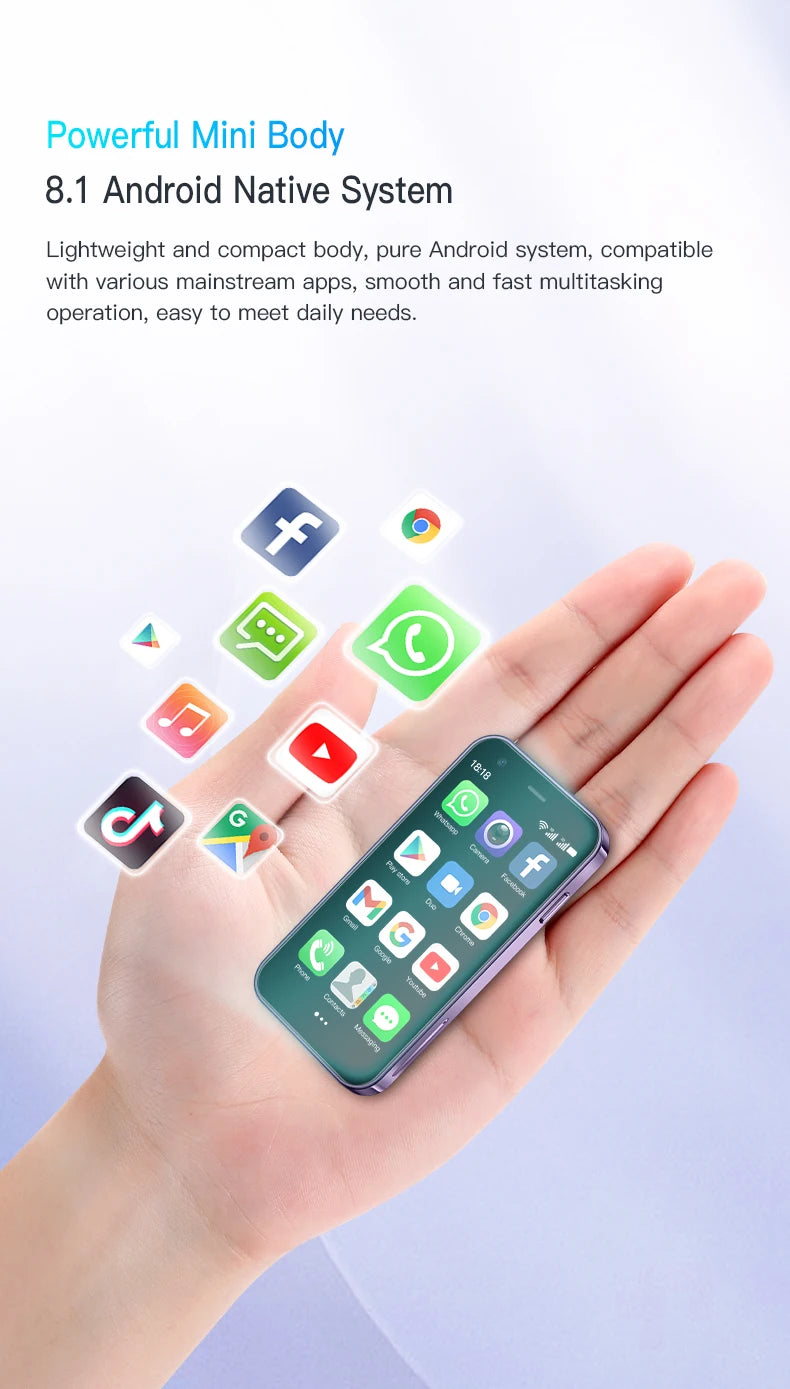 SERVO 15SE Mini Smartphone, 3.0", Dual SIM, Wi-Fi Hotspot, Android