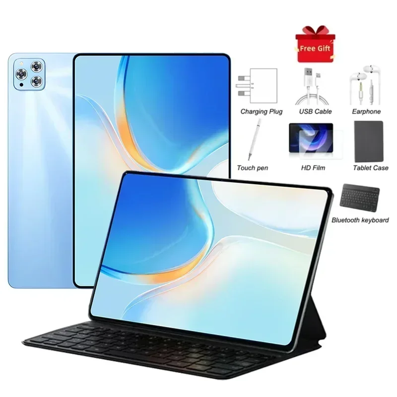 2025 جهاز iPad Air PRO الجديد، أحدث تابلت عالمي، نظام أندرويد 14، معالج Snapdragon 8Gen3، شاشة 11 بوصة ذات إضاءة مريحة، واي فاي، نظام تحديد المواقع (GPS)، WPS، شبكة 5G