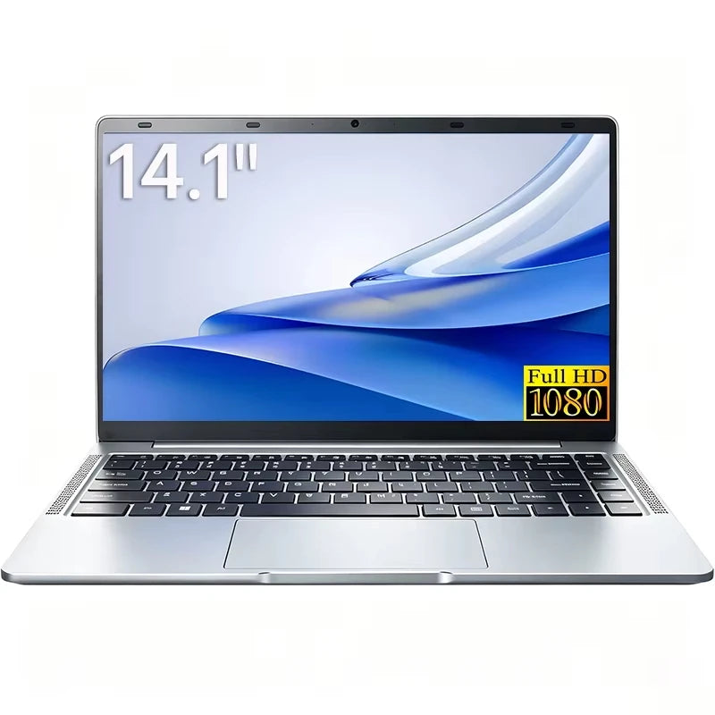 لابتوب Xiaman مقاس 14.1 بوصة، معالج Intel Atom A3950، شاشة عالية الدقة، نظام Windows 11 Pro