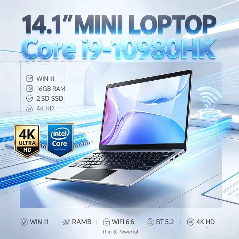 14.1" Laptop, Intel Core i9-10980HK, 16GB RAM, 2TB SSD, Windows 11 Pro