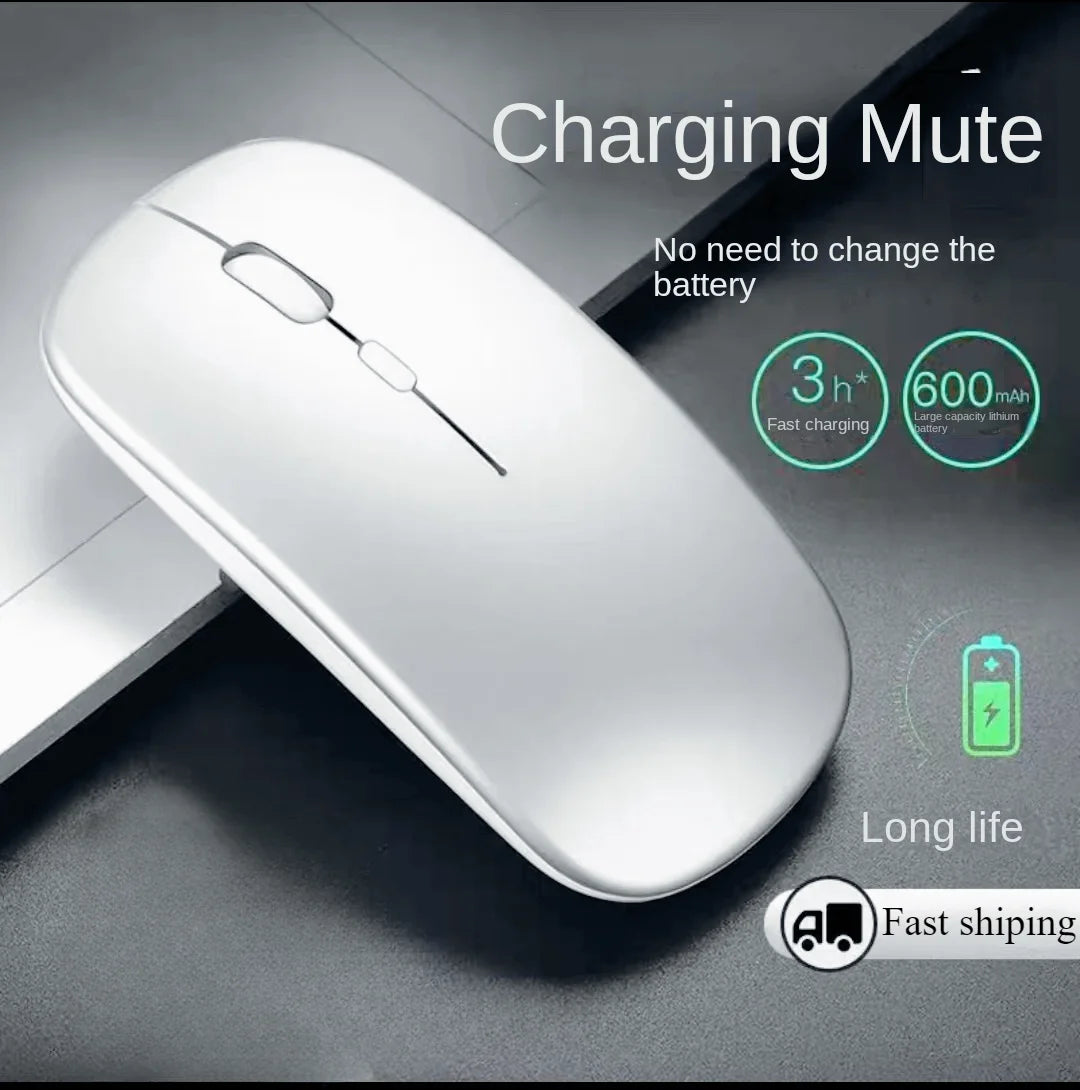 Rechargeable wireless Bluetooth mouse, main view