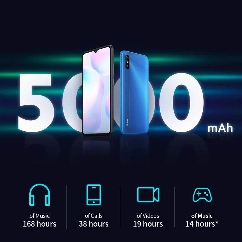 Xiaomi Redmi 9A Smartphone, 4GB RAM, 64GB, Unlocked - Used
